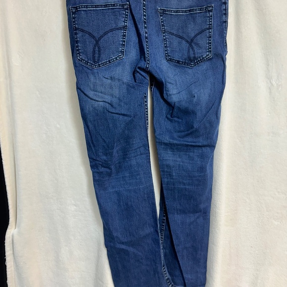 Calvin Klein Men's Jeans Blue Denim 34x32 Slim Fit Stretch Like New - Picture 4 of 8